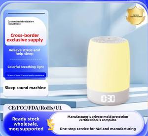 XHKJ03 <span class=keywords><strong>Appareil</strong></span> de sommeil à bruit blanc le plus vendu, avec lumière d'ambiance respirante, musique, minuterie intelligente, télécommande sans fil, en matériau ABS - Product Image 6