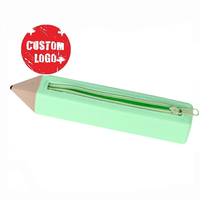 LOW quantité minimale de commande Creative Étudiants/École papeterie enfant mignon en plastique silicone fermeture éclair étui à crayons dessin animé 3D étanche stylo forme sac