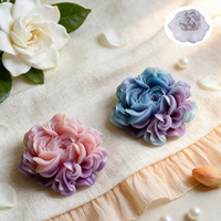 Nouvelles Idées – Moule en Silicone pour Bougie d'Aromathérapie en Forme de Fleur Artificielle, Gel, Faite à la Main, Forme Irrégulière de Pivoine, Désodorisant de Voiture