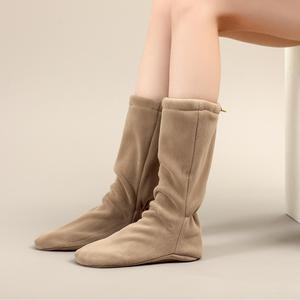 Vente chaude Style <span class=keywords><strong>bottes</strong></span> hautes <span class=keywords><strong>danse</strong></span> chaussures chaudes automne-hiver <span class=keywords><strong>échauffement</strong></span> formation Ballet <span class=keywords><strong>danse</strong></span> chaussons pour filles femmes - Product Image 5