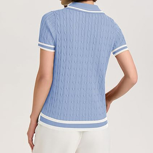 Servicio OEM Personalizado, Diseño de Moda, Camiseta Polo para Mujer, Manga Corta de Verano, Secado Rápido, Camiseta Polo de Golf - Product Image 4