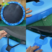 Plate-forme de ponton flottant gonflable en maille circulaire Air Dock Island Gonflable Round Dock With Pool