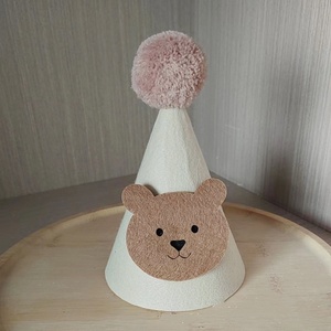 Stile DAMAI INS carino cappello di feltro stile foresta tessuto Non tessuto per <span class=keywords><strong>bambini</strong></span> primo compleanno vestito fino foto cappello di scena per il compleanno - Product Image 4