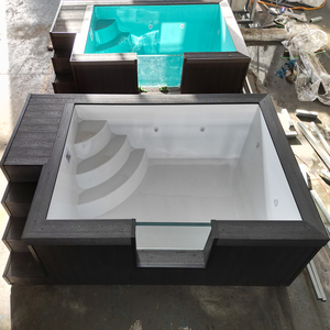 Piscine hors sol moderne en fibre de verre pour jardin, hydromassage extérieur, coques de piscine en fibre de verre, vente de piscines conteneurs - Product Image 2