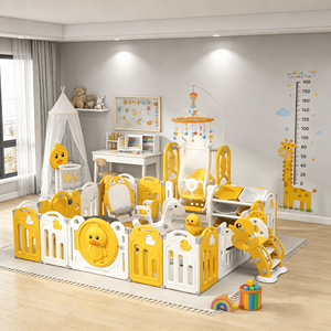 Produit transfrontalier très demandé : Parc pour bébé en matériau HDPE moderne et sûr, mobilier pour enfants, espace interactif parent-enfant - Product Image 3