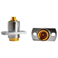 Conector Coaxial BMA-KFB2 de Latón de Alto Rendimiento, Conector Hembra BMA con Brida de 18G para RG086 RG405