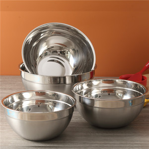 Nhà Máy Trực Tiếp Bán Bát Salad Hiện Đại Thép Không Gỉ Trộn Lưu Vực Với Nắp Cá Nhân Kim Loại Bát Salad Sâu Trộn Bát - Product Image 4