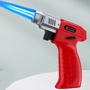 Venta caliente modelo de pistola encendedor de antorcha recargable de <span class=keywords><strong>gas</strong></span> de llama de doble chorro de mano para cocinar barbacoa - Product Image 6