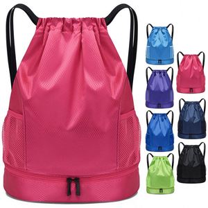 กระเป๋าเป้สะพายหลังแบบมีเชือกผูก รุ่นใหม่ปี 2026 ดีไซน์ทันสมัย น้ำหนักเบา สีพื้นเรียบง่าย กันน้ำ ผลิตจากไนลอน 420d เหมาะสำหรับกีฬา ชายหาด และฟิตเนส - Product Image 1