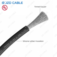 JZD UL3239 FT2 Prueba de Llama Cable de Alto Voltaje 3-20kV 2AWG a 12AWG Alta Temperatura 200 °C Cable de Conexión de Goma de Silicona