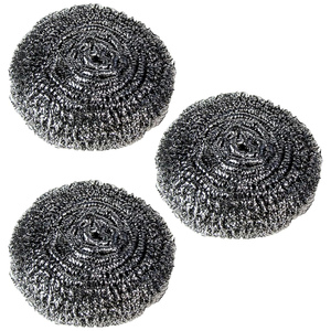 DS1603 Metal Kitchen Scrubbing <b>Sponges</b> Dishwashing Scouring Pads Stainless Steel Scrubbers for Cleaning Dish Steel Wool Scrubber - Product Image 1