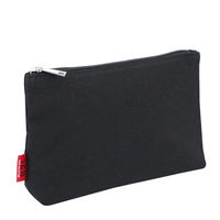 Multi Colors and Purposes Canvas Toiletry Kit Pouches Cosmetic Organizer Bag with Zipper Basic Style Cotton Canvas Pouch