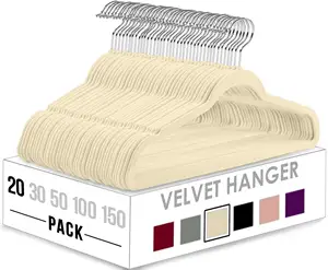 Velvet Hanger 50 Pack Wholesale Space Saving Black Non Slip Flocked Suit Coat Clothes Velvet Hangers