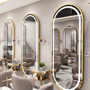 Estación de Planchado con Espejo Todo en Uno de Lujo Moderno Zxm, Espejo de Pie de Metal Montado en la Pared para Peluquería, Salón de Belleza, con Luz Interna para Hoteles - Product Image 5