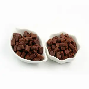 OEM ODM High Protein Freeze Dried Beef Cubes Pet Treats Bulk Frozen Meat Pet Food for Dog