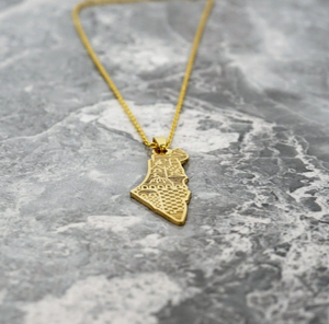 Collana Inspire Jewelry in Acciaio Inossidabile con Motivo della Moschea di Al-Aqsa, Placcata in <span class=keywords><strong>Oro</strong></span> <span class=keywords><strong>18</strong></span> <span class=keywords><strong>Carati</strong></span> su Argento - Product Image 2