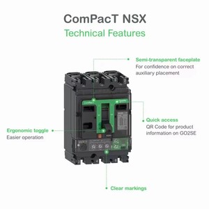 Disjoncteur Schneider Mccb NSX400F TMD 400 3P3D F C40F3TM400 NSX400F TMD 400 4P4D F C40F4TM400 - Product Image 5
