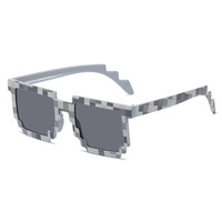 Nouvelles Lunettes de Soleil Amusantes 2026 Style Rétro Gamer Robot pour Fête d'Anniversaire Cosplay Noir Orange Blanc Rouge