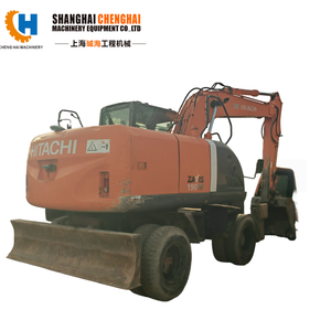 Used Hitachi Wheeled Excavator (ZX140W-3)-14 Ton Low Fuel Consumption Original Paint Engine & Pump in Good Condition - Product Image 1