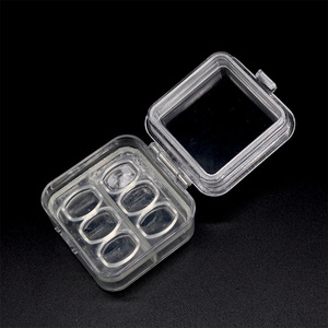 Denture Storage Box 6 Compartment Clear Plastic Case For Veneer Teeth Care - Product Image 1