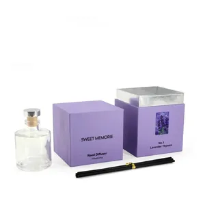 Butik lüks çıkarılabilir sert üst ve alt kapak ambalaj kutusu aromaterapi ve mum hediyelik parfüm kutusu ambalaj kutusu