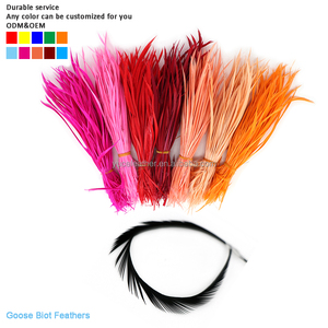 Vente directe usine : Plumes de <span class=keywords><strong>biot</strong></span> de canard teintes 15-20 cm (6-8 po) pour artisanat, pêche à la mouche et montage de mouches, expédition rapide - Product Image 1