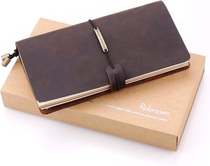 <span class=keywords><strong>Livre</strong></span> de couverture en cuir PU avec bande élastique Journal en cuir PU A6 Journal d'écriture - Product Image 3