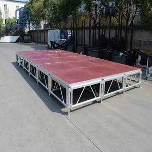4*4ft 4*8ft Aluminum Portable Adjustable Stage Assemble Mobile Stage For Event Concert