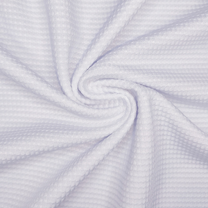 100% Polyester dệt kim dày chấm vuông vải trơn nhuộm cho quần bó sát. - Product Image 6