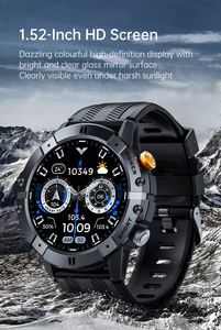 Great C29 Outdoor Rough Smartwatch Circle Pantalla de 1,52 pulgadas <span class=keywords><strong>Dafit</strong></span> <span class=keywords><strong>App</strong></span> Ip68 1atm Impermeable Redondo C29 Reloj inteligente resistente para hombres - Product Image 3