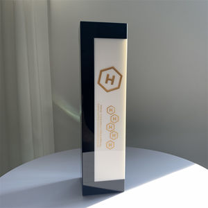 Premios de cristal de alta calidad ADL, nuevo diseño, regalos de empresa, cristal de piedra blanco y negro, regalo de negocios, trofeo, premios, artesanía de recuerdo - Product Image 4