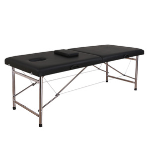 <span class=keywords><strong>Lit</strong></span> de soin pour salon de beauté au design moderne <span class=keywords><strong>avec</strong></span> cadre en acier inoxydable et revêtement en PVC, <span class=keywords><strong>lit</strong></span> de massage facial pliable pour usage domestique - Product Image 2
