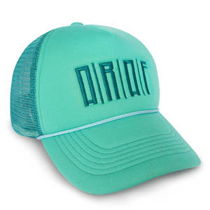 Gorra Trucker Transpirable de Moda, Color Verde Menta, Parte Delantera de Espuma, Parte Trasera de Malla, Bordado 3D, Ajustable, Unisex, para Ciclismo - Product Image 4