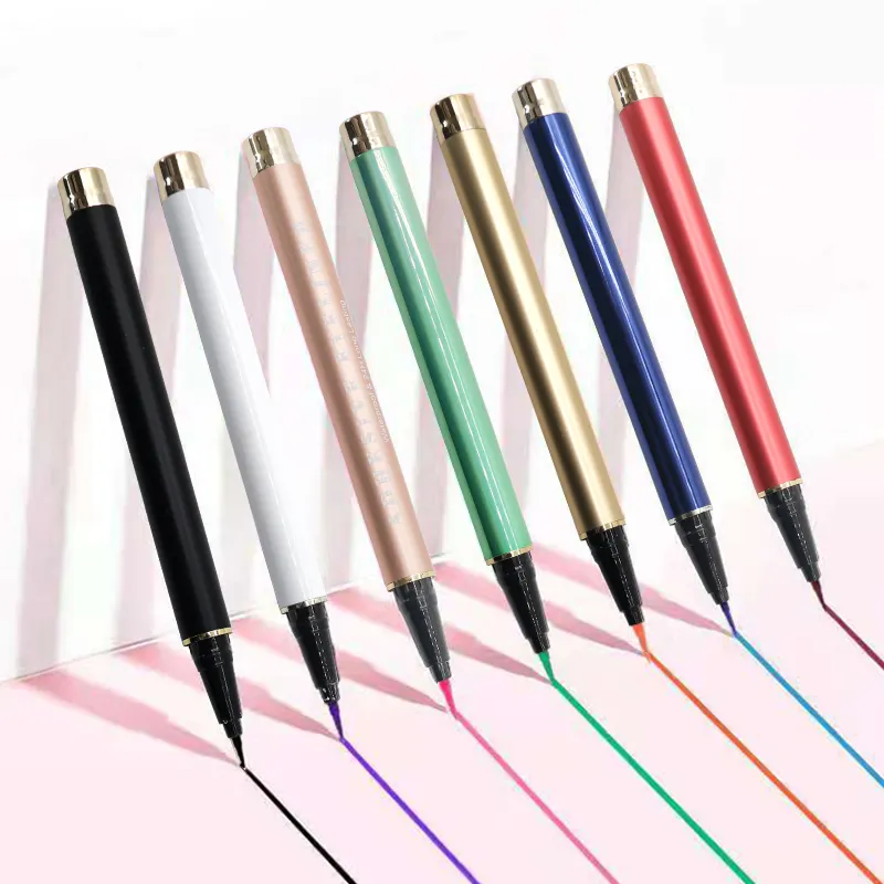 قلم رموش اصطناعية فاخر بأنبوب معدني براءة اختراع رموش مغناطيسية منشطة بالماء بدون غراء ولا قلم كحل