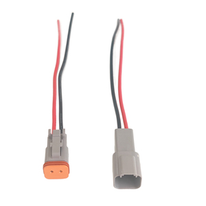 2 Pin DT04-2P DT06-2S Deutsch DT serisi araba su geçirmez fiş elektrik konnektör kablo tesisatı LED sis lambası uzatma kabloları - Product Image 1