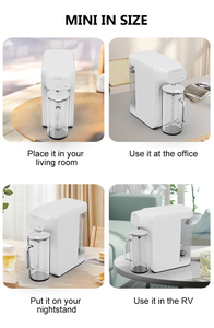 Système <span class=keywords><strong>de</strong></span> filtre à eau par osmose inverse <span class=keywords><strong>de</strong></span> comptoir Purification en 5 étapes Mini purificateur d'eau portable RO avec <span class=keywords><strong>carafe</strong></span> en verre externe - Product Image 3