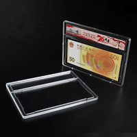 Étui de protection pour billets de banque avec scellage par ultrasons, collection de billets de banque, porte-billets en plastique rigide
