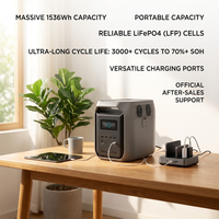 DELTA 3 1500 Professional, source d'alimentation 4000W de puissance de crête, double tension, station de charge solaire LiFePO4 fiable pour la maison, Royaume-Uni, UE, 9 ports, 3000