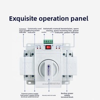 QIHANG QHQ2 2 Kutub 63A 380V 400V Tiga Fasa Empat Kabel Saklar Transfer Otomatis (ATS) untuk Cadangan Daya Generator