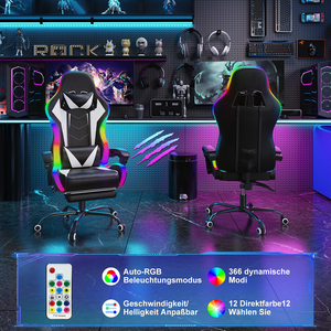 เก้าอี้เกมมิ่งทันสมัยสำหรับแข่งรถ ปรับแต่งโลโก้สำนักงานได้ ไฟ LED แจกตัวอย่างฟรี <span class=keywords><strong>หนัง</strong></span> PU สีชมพู ใช้ในบ้าน ล้อเลื่อน พร้อมฟังก์ชั่นนวด - Product Image 3