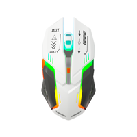 Ratón Inalámbrico para Juegos con Retroiluminación RGB, Interfaz USB, Resistente al Agua, Mecánico, Recargable, para PC y Portátiles