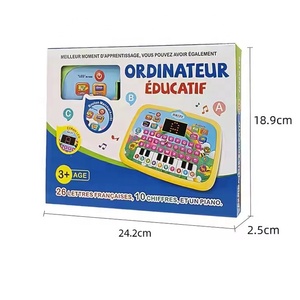 Máquinas de aprendizaje de puntos de pantalla LED francesa letras educativas palabras almohadillas de aprendizaje niños aprendizaje tableta chico tabletas para niños juguete - Product Image 5