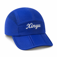 Casquette 5 panneaux imperméable à séchage rapide, réglable, respirante, en maille, pour la course, à visière plate, légère, unisexe, pour la plage et la pêche