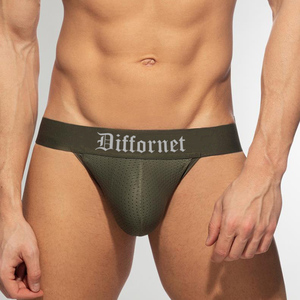 Haute qualité hommes Sexy string Bikini slips conception personnalisée coton mince discothèque <span class=keywords><strong>taille</strong></span> basse Sexy hommes sous-vêtements gays tongs - Product Image 3