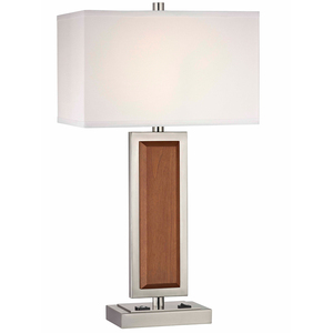 Lampes d'hôtel de style américain en bois naturel, luminaires d'hôtel avec lampe murale, de table et de sol pour salle de bain, lampe de table antique - Product Image 3