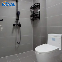 Panneaux muraux SPC de 600 mm de largeur, imperméables, ignifuges, anti-moisissures, anti-humidité, design moderne 3D pour salle de bain et cuisine