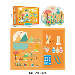 Primavera tema scienza chimica <span class=keywords><strong>laboratorio</strong></span> di <span class=keywords><strong>apprendimento</strong></span> giocattoli disegno gioco per bambini 3D Puzzle Puzzle pittura giocattolo - Product Image 3