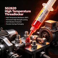 Colle anaérobie de verrouillage rouge SG2620 de qualité industrielle, adhésif de fixation de filetages haute température, performance équivalente