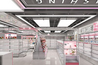 BSD2602 Boutique tout-en-un : Conception de merchandising visuel, aménagement spatial et fourniture de mobilier d'exposition fixe