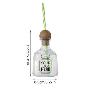 Patron Copos Reutilizáveis com Palha Patron Garrafas Garrafa Licor Clear <span class=keywords><strong>Cup</strong></span> Hole Mini Vazio Tequila Drinks - Product Image 6
